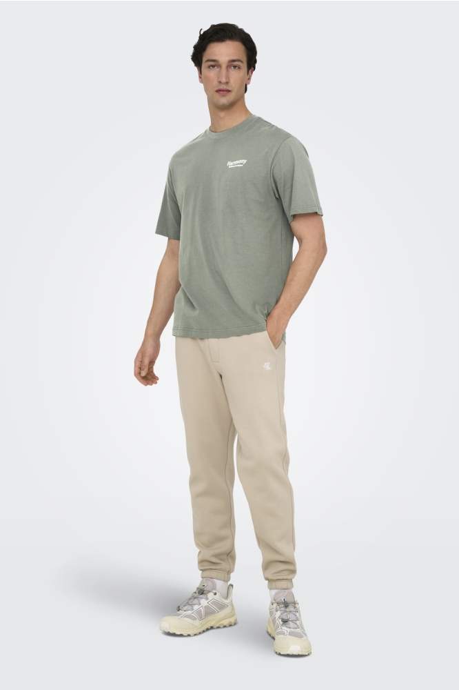 ONSKEANE RLX SS PRINT TEE NOOS 22033620 Castor Gray
